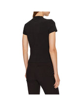 GUESS 1 USCITA Guess T-Shirt Ss Mock Neck All Ove Donna Nero Nero